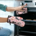 thumbnail image 2 of Schnauzer Dogs and Flowers Kitchen Oven Mitt and Pot Holder Sets 2 Pcs for Baking, Cooking and Grilling, Heat Resistant Up To 392 °F, 2 of 7