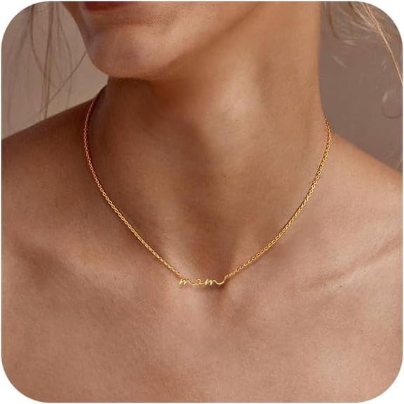 Gold/Silver Necklace For Women, Dainty Chain Necklace 14K Gold Plated Station Choker Necklace Non Tarnish Small Cute Clover Flower Cz Diamond Necklaces Jewelry For Women Gifts[o2293]