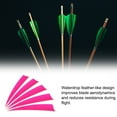 thumbnail image 3 of Uxcell Arrows Vanes 30 Pack 4 Inch Arrow Turkey Feather Right Wing Pink for DIY Target Shooting, 3 of 6