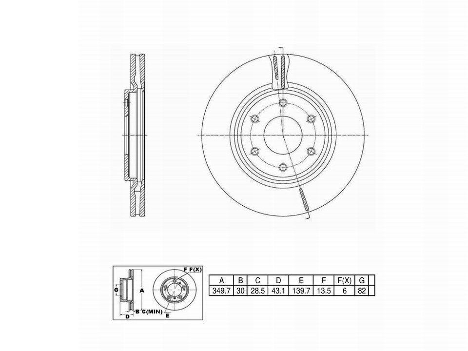 Winstop Brake Rotor, Front WS246619, Nissan Armada 2007-2006