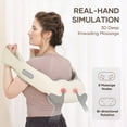 thumbnail image 5 of MARNUR Neck and Shoulder Massager, 3D Deep Tissue Kneading Shiatsu Massager with Heat, Beige, 5 of 11