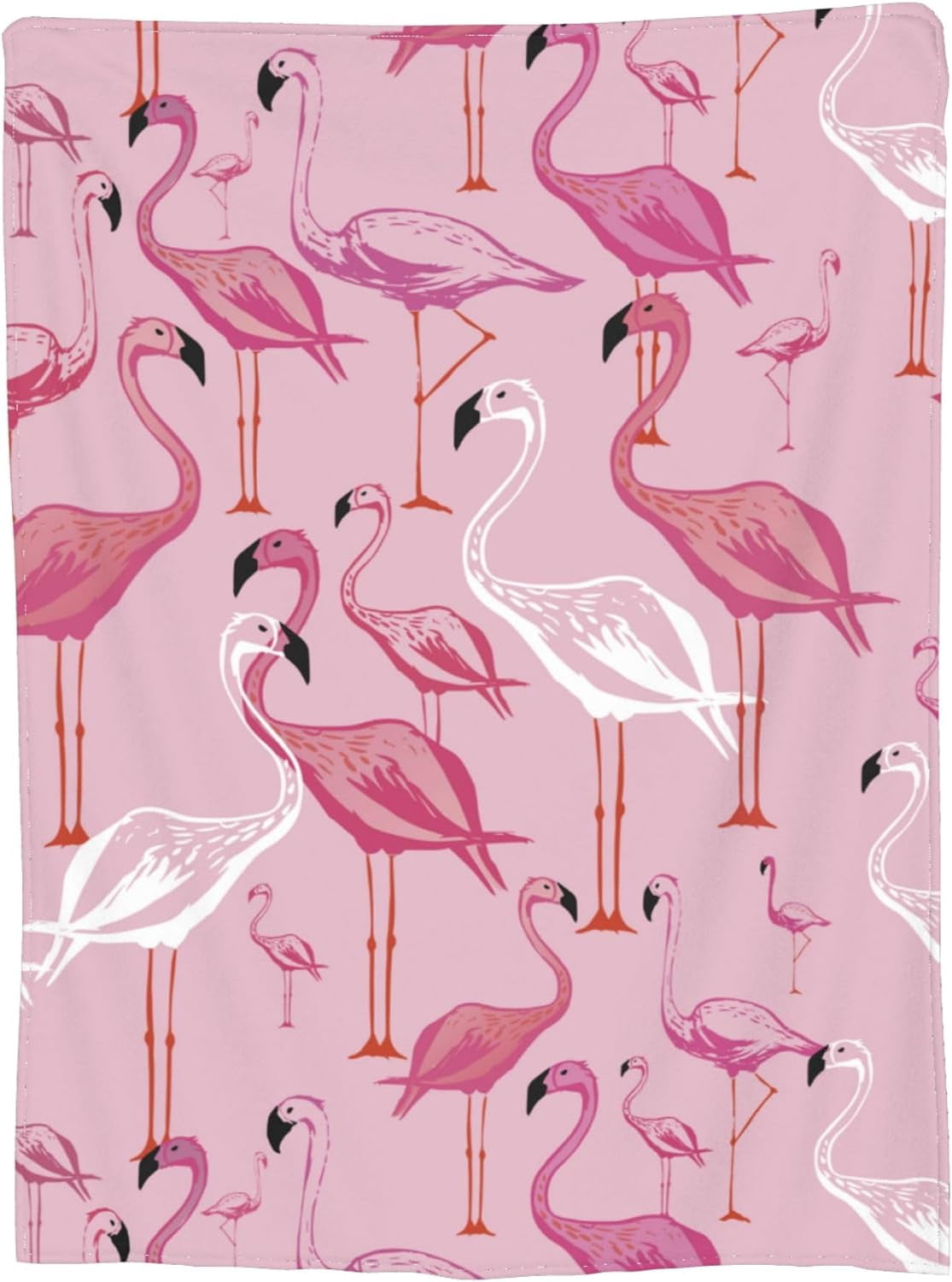 Flamingo Blanket Cute Pink Throw Blankets Soft Warm Lightweight Cozy Throws for Adult Girls Women Bed for Living Room Bedding Couch Decor 40x50in