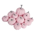 thumbnail image 4 of WESAPPINC Artificial Pumpkins,12PCS Pink Fake Pumpkins Assorted Pumpkins Large Faux Harvest Pumpkins for Autumn Thanksgiving Halloween Seasonal Holiday Decor Decoration (12PCS Small Pink Pumpkins), 4 of 4