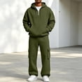 thumbnail image 5 of Aofany Fleece 2 Piece Outfits Mens Pullover Hooded Sweatshirt Tracksuit & Joggers Sweatpants Sweatsuit Sets with Pockets, 5 of 9