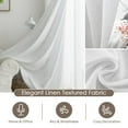 thumbnail image 4 of Cortinas Melodieux, color blanco semitransparente, 213 x 213 cm, para sala de estar, 4 of 9