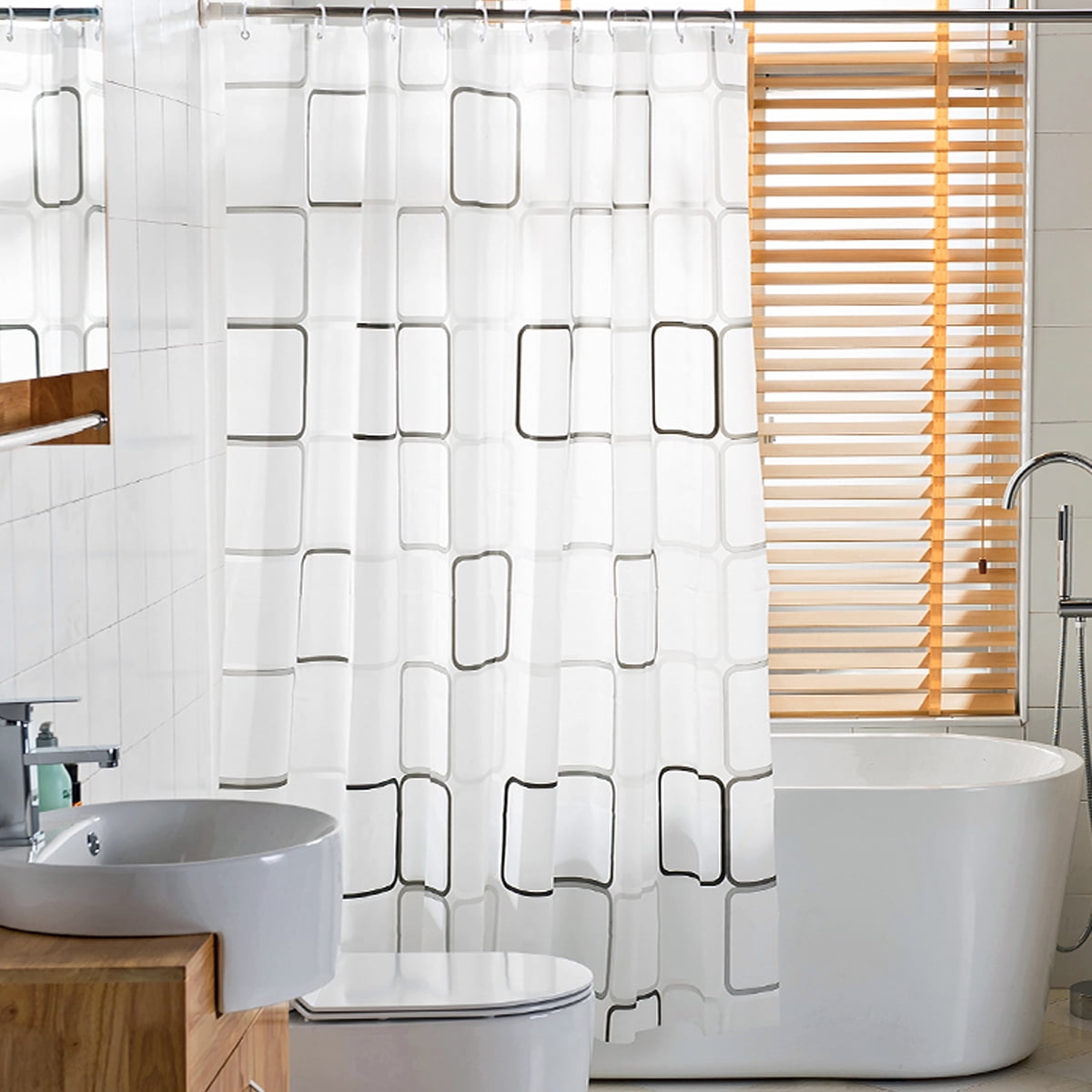 Nature Winter Woods Shower Curtain Bathroom Waterproof Mildew Resistance 71x71/'/'