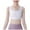 White, variant on AUNVITO Girls Sports Bra Anti-Shock Comfortable Wire-Free Lightweight Built-in Padding Breathable Athletic Activewear Top