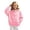 Pink, variant on Girls Solid Color Full Zip Hooded Sweatshirt, Kids Zip‑Up Hoodie Jacket, Loose Fit Casual Outerwear Tops for Autumn Winter Daily School Outdoor Travel Wear(Pink,7-8 Years)