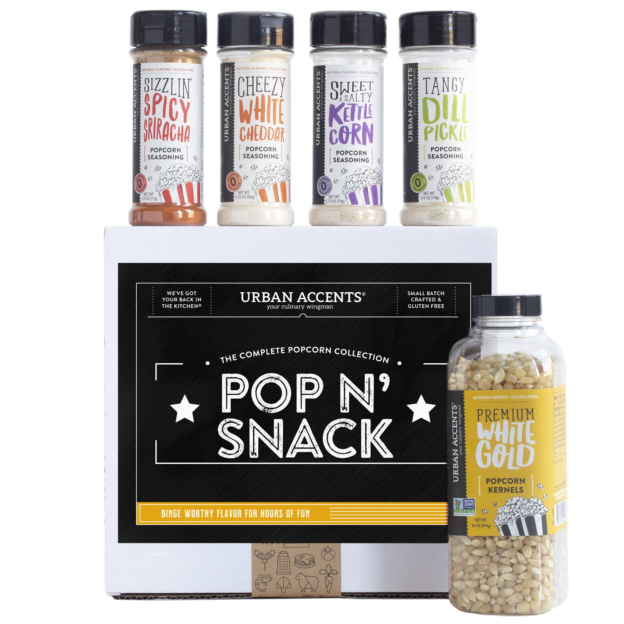 Urban Accents Pop n Snack Popcorn Gift Set