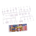thumbnail image 1 of Kits de modelo Zulema Señales de tráfico de plástico 28 piezas, 1 of 8