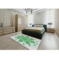 thumbnail image 5 of Ahgly Company Machine Washable Indoor Rectangle Transitional Green Area Rugs, 9' x 12', 5 of 7