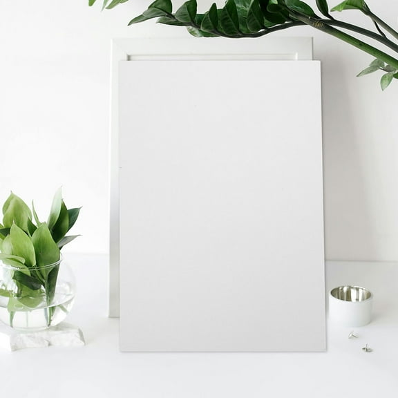 WEAVILUX Set of 5 White Picture Frame Mats for Artwork and Cushioning, Fits Standard Photo and Art Frames