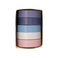 thumbnail image 3 of Wrapables Solid Color Washi Tape (Set of 5), 10mm x 5M, Storm, 3 of 5