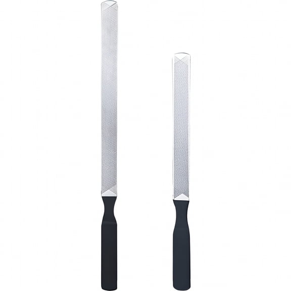 ACDANC 2pcs Toe Nail Files for Thick Nails Stainless Steel Nail Files Nail Art Manicure Tools