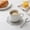 Silver, variant on sruoe Hollow Out Rose PVC Coaster, 4.33" Elegant Lace Drink Coaster, Non-Slip Waterproof Heat Resistant Mat for Coffee Tea Wine Glasses, Easy to Clean for Home, Bar, Wedding & Gifts