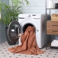 thumbnail image 3 of Safavieh Easy Care Karima Solid Machine Washable Area Rug, Rust, 5' x 8', 3 of 12