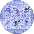 thumbnail image 1 of Ahgly Company Indoor Round Animal Blue Traditional Area Rugs, 8' Round, 1 of 4