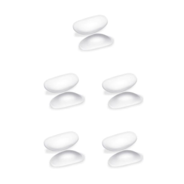 Jumpingount 1 Pair Invisible Shoulder Pads Elastic Soft Dresses Silicone Push-up Arm Anti-Slide Self Enhancer Pad Adhesive Detachable Type2