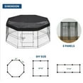 thumbnail image 6 of Suchown 24'' Foldable Dog Playpen with Top & 8 Panels, Durable Pet Playpen for Indoor/Outdoor Use, Customizable Shape with UV Protection & Ground Stakes, 6 of 10