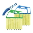 thumbnail image 2 of Outdor 2Pcs Window 7 Finger Dusting And 1Pc Window Blind Duster Brush Hand Held Window Shutters Shades Brush For Air Conditioner Duster Dirt, 2 of 6