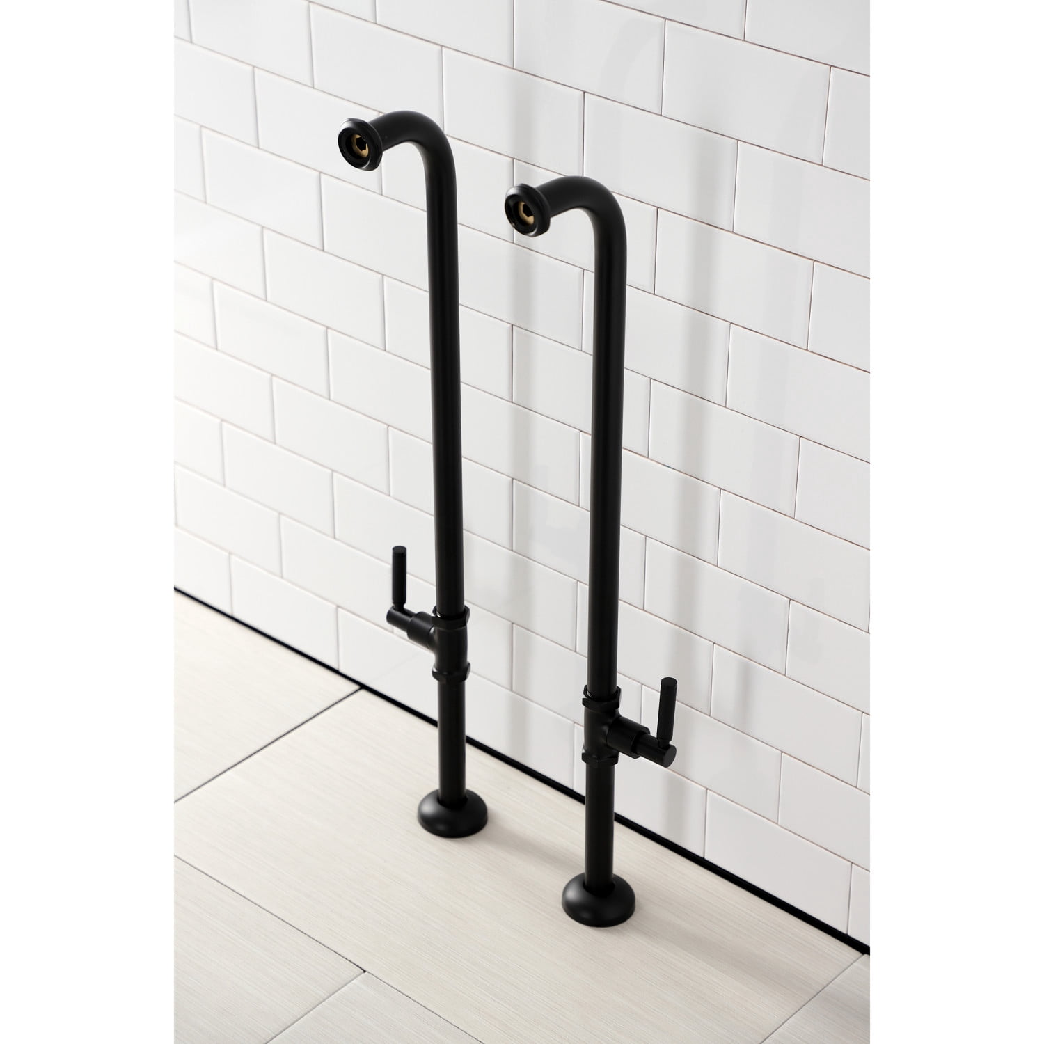 Kingston Brass AE810S0DKL Concord Freestanding Tub Supply Line, Matte Black