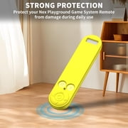 Nex Silicone Case Cover for Playground Game System Remote, Anti Slip Shockproof Protective Sleeve with Lanyard (Yellow)