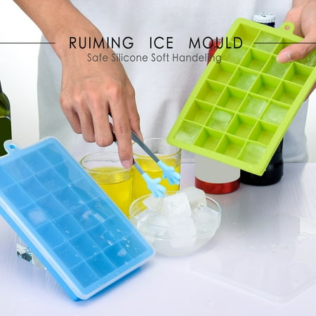 

GXSR 24 Cavity DIY Silicone Freezer Ice Mold Non-stick Tray Pudding Jelly for Party