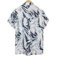thumbnail image 4 of YANHAIGONG Hawaiian Shirt for Men,Flower Beach Shirts for Men,Casual Tropical Shirts Short Sleeve Floral Casual Button Down Turndown Collar Summer Hawaiian Shirt, 4 of 4