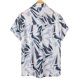 thumbnail image 2 of Mens Manga Corta Botón Abajo Camisas Botones Casuales Color Bloque Impresión con Blusa de Bolsillo Turndown, 100% Algodón Camisa Ligera para el Verano, 2 of 3