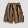 thumbnail image 5 of WREESH Men's Cargo Shorts Casual Fashion Sports Stretch Breathable Side Pocket Sweatshorts Outdoor Workout Shorts Coffee, 5 of 7