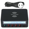 thumbnail image 2 of Estación De Carga USB Inteligente Cargador Inteligente Rápido De 6 Puertos Para Múltiples Dispositivos 100-240V, 2 of 7