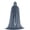 Gray, variant on Hooded Velvet Cape Wizard Cloak Witch Costume Cape Full Length Halloween Role Play Cape for