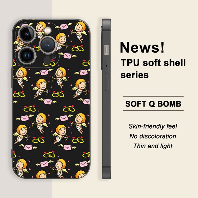 Agregue un toque de diversión y protección a su iPhone con este estuche creativo con estampado de dibujos animados: ¡perfecto para revendedores!
