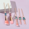 thumbnail image 5 of Stitch Makeup Brushes Earrings Keychain Set - 7pcs Stitch Theme Cosmetic Brushes and Ohana Jewelry Set Gifts for Stitch Lover Stitch Fans Girls and Women, 5 of 8