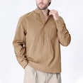 thumbnail image 2 of Formal Shirts for Men Men's Dress Shirt Regular Fit Solid Casual Button Down Shirts Dress Shirt Regular Fit Long Sleeve Stretch Shirts Tops Casual Work Shirt for Men, 2 of 6