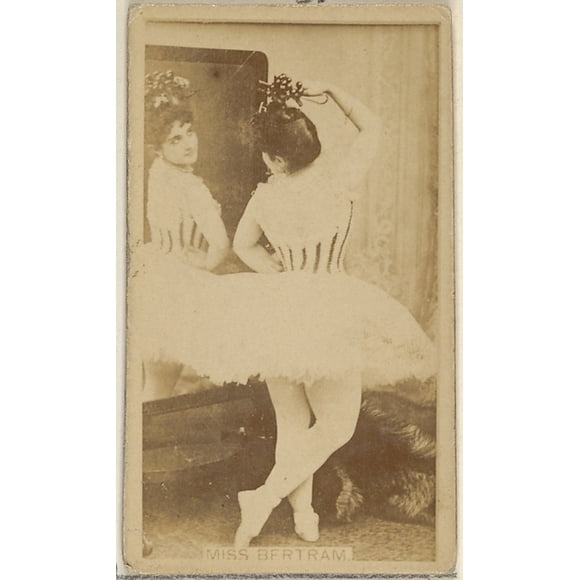 Miss Bertram, from the Actors and Actresses series (N45, Type 8) for Virginia Brights Cigarettes Poster Print (18 x 24)