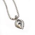 thumbnail image 4 of Silver Plated Necklace Snake Skin Design Necklace with Spiral Silver Pendant, 4 of 4