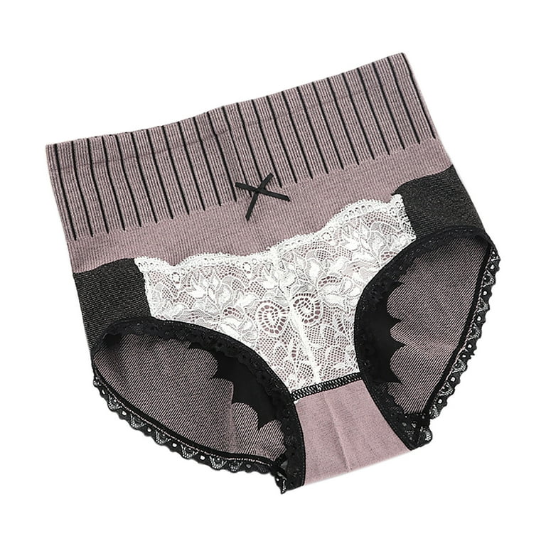 HUPOM Pregnancy Underwear For Women Panties For Women High Waist Activewear  Tie Comfort Waist Pink M 