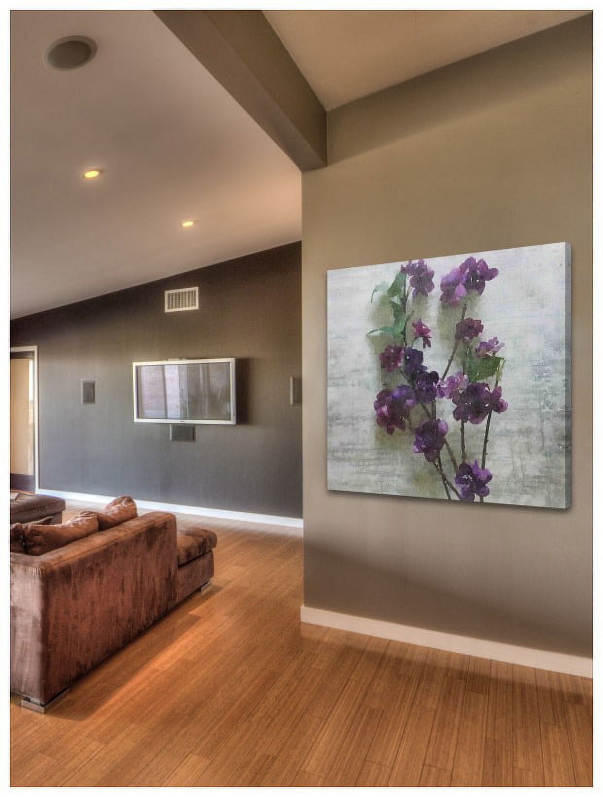 Marmont Hill - "Purple Garden 2" by Irena Orlov Painting Print on Wrapped Canvas