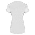 thumbnail image 2 of Fnooota Women's Plus Size T-shirts, Basic V Neck Casual Short Sleeve Summer Tops with Built in Bra White Size 3XL, 2 of 6