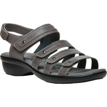 Propet - Propet Aurora - Women's Leather Adjustable Sandals - Grey ...