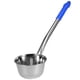 thumbnail image 1 of Cucharón de mango largo: Cucharón de sopa de acero inoxidable de 600 ml - Utensilio de cocina grande con agarre cómodo para servir sopas y salsas, 1 of 8