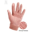 thumbnail image 5 of Gustave Winter Gloves for Men Women, Touch Screen Texting Warm Gloves Thermal Soft Fleece Lining Elastic Cuff Windproof Driving Cycling Gloves "Gray,Women", 5 of 9