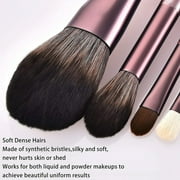 Professional Makeup Brush Set, Foundation Brush With Dome-Shaped Head For Seamless Application, High Density Brush Head Ensures Even Product Distribution, Portable Makeup Brushes