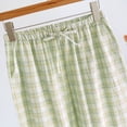 thumbnail image 7 of cfhntfmh Women's Cotton Pajama Pants Lightweight Sleep Lounge Bottoms Plaid Elastic Waist Drawstring Sleepwear with Pockets, 7 of 7