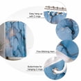 thumbnail image 5 of Gold Blue Marble Texture Shower Curtain Set ，Waterproof Fabric Shower Curtains Abstract Water Ripple Gradient Shower Curtains for Bathroom,Bathroom Decor 60"x72", 5 of 6