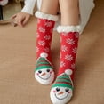 thumbnail image 3 of Up To $10 Socks Multi-color Women's Winter Super Soft Warm Fuzzy Fleece-Lined Grippers Slipper Socks, 3 of 6