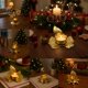 thumbnail image 1 of Candelabros De Metal Candelabro de metal amarillo de 9,5 x 9,5 x 7,5 cm, centro de mesa navideño para cena romántica a la luz de las velas (1 unidad) Rkxzt, 1 of 8