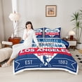 thumbnail image 4 of Castle Fairy Teens Baseball Twin Comforter Sets,Sport Bedding Set,Stripes Bedding Set, 4 of 8