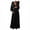 Black, variant on asdoklhq Maternity Dresses for Women,Women Pregnant Maternity V-Neck Long Sleeve Solid Ruffles Frenulum Dress